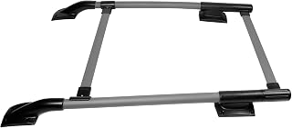 Roof Rack Cross Bars Compatible With 2005-2022 NISSAN FRONTIER 4DOOR, Factory Style Aluminum Black Roof Top Bar Luggage Carrier by IKON MOTORSPORTS, 2006 2007 2008 2009 2010 2011 2012 2013 2014 2015