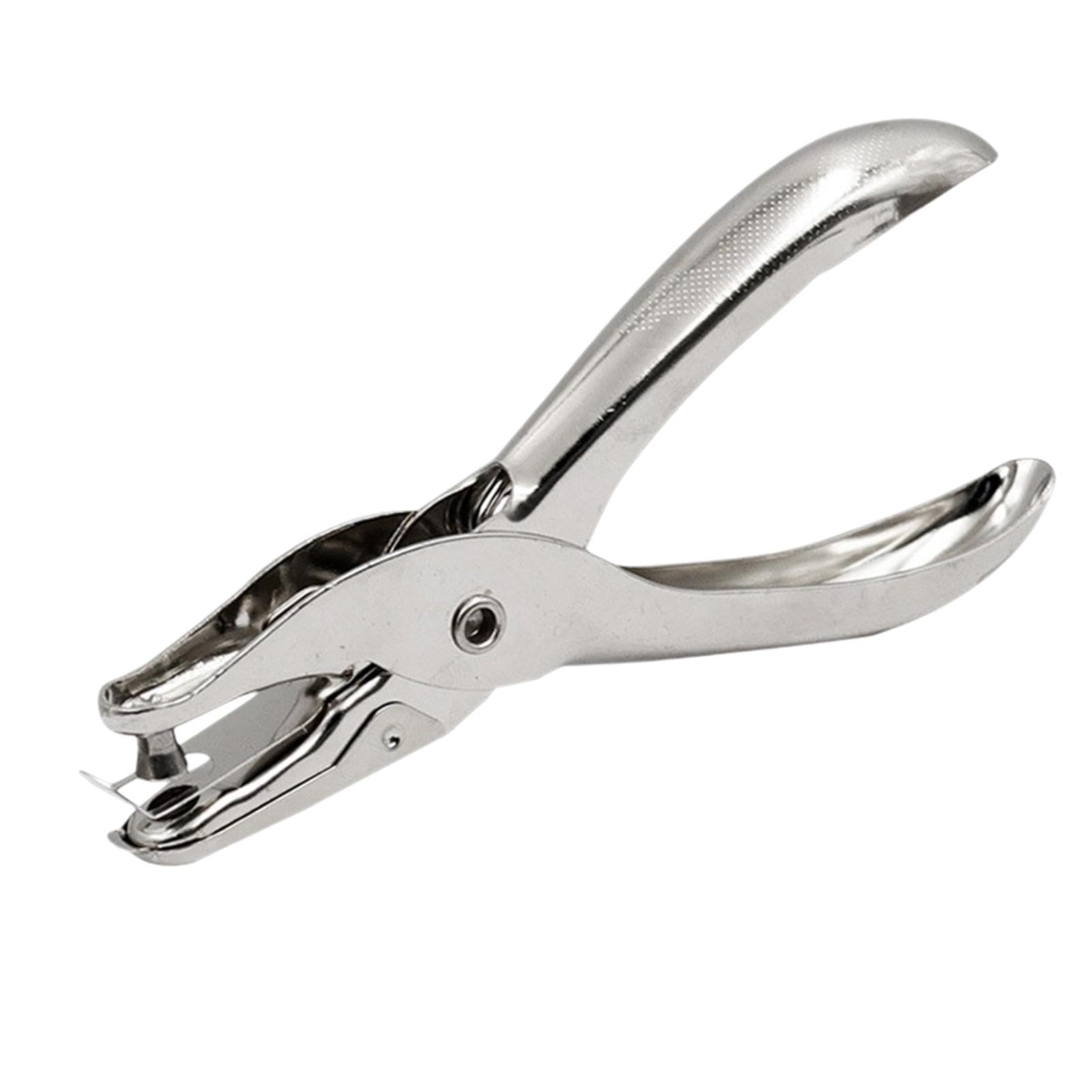 YCSHIPO Single Hole Lightweight Metal Punch Pliers Suitable for Crafts Paper Scrapbooking Office Supplies Silver Colour (Pack of 1)