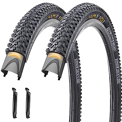 26 X 1.95 Inch Folding Bike Tires with 3mm Anti Puncture