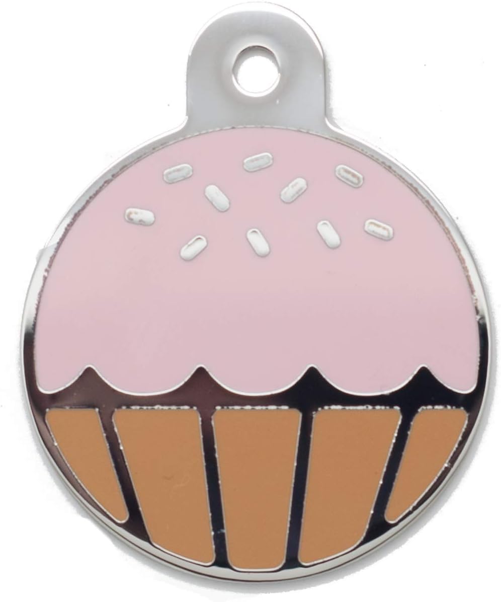 Pet Identification Tag [Personalized Free Custom Engraved] Dog and Cat Collar ID Tags | Watermelon 40mm x 30.7mm (Large)