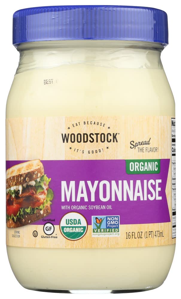 Woodstock Organic Mayonnaise - Case of 12 - 16 oz.