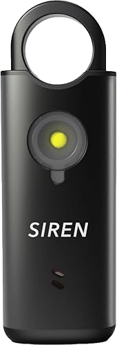 Miniatura 2 de Alarma de seguridad personal de Silent Beacon - Sirena de 135 dB con luz intermitente, activación de tracción y vibración, llavero recargable USB-C