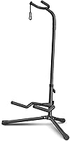 Vista 1 de GLEAM Guitar Stand - Adjustable Fit Electric, Classical Guitars and Bass, Load Capacity 20LB, Accessories, Folding Type Black (CG-4)