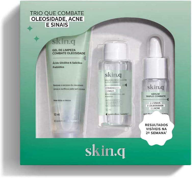 Quem disse, Berenice? Kit Mini Combate Oleosidade Skin.q (3 itens...