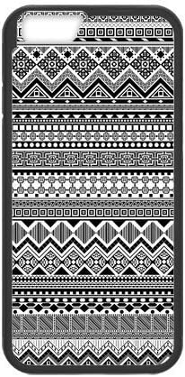 Generic Black and White Aztec Tribal Patterned Hardshell Cell Phone Cover Case for New Iphone 6 4.7''