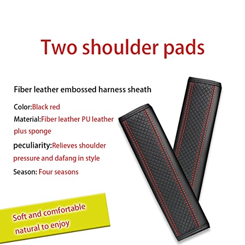 zipelo 2 peças capa de cinto de segurança de carro, capas macias de alça de ombro, almofadas de arnê