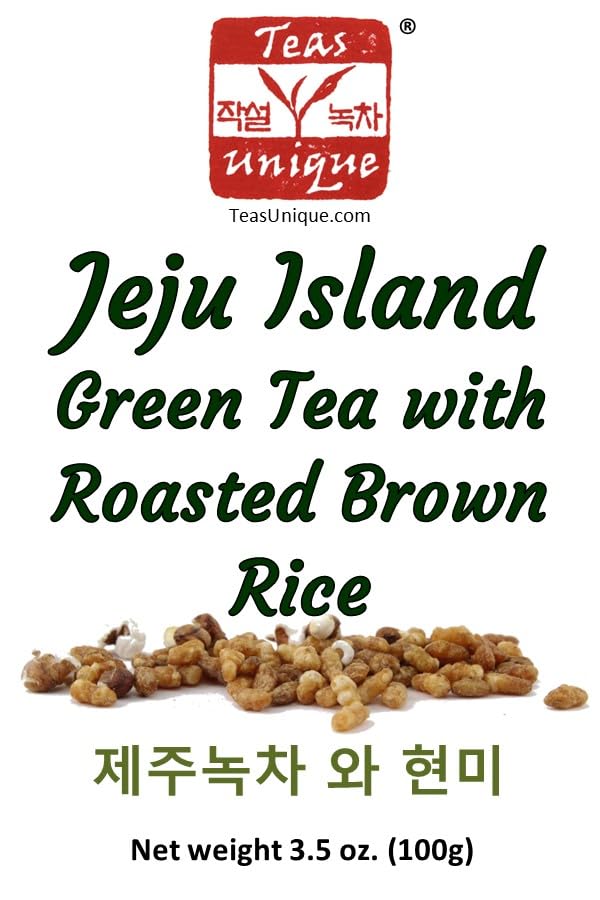 Miniatura 4 de Teas Unique Té verde coreano de la isla Jeju con arroz integral tostado, 3.53 oz