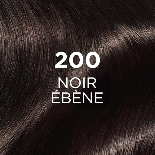 L’ORÉAL PARIS - Coloration Cheveux Semi-Permanente Ton sur Ton - Couleur Soin Gloss - Sans Ammoniaque - Casting Crème Gloss - Nuance : Noir Ebène (200)