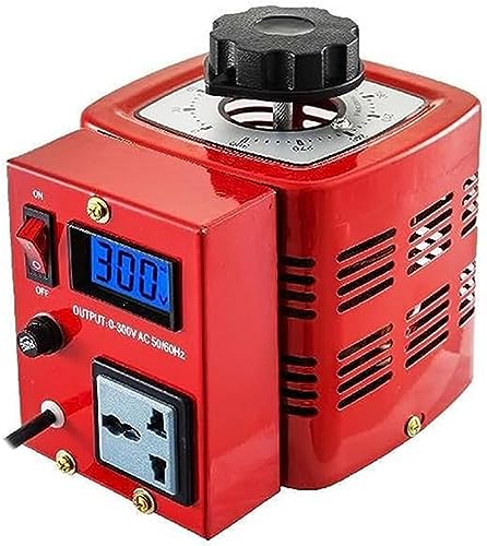 HTDRE Transformador de Salida CA Variable Variac de 2 A, 0 300 V (TDGC2, 0,5 kVA, 3 VA), Multifuncional, Amplia Gama de Aplicaciones, 500 VA