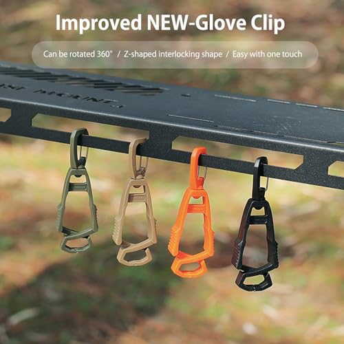 Haojiaho 3 clipes de luva, suporte de luva, clipes de luva para trabalho, clipe de suporte de luva,