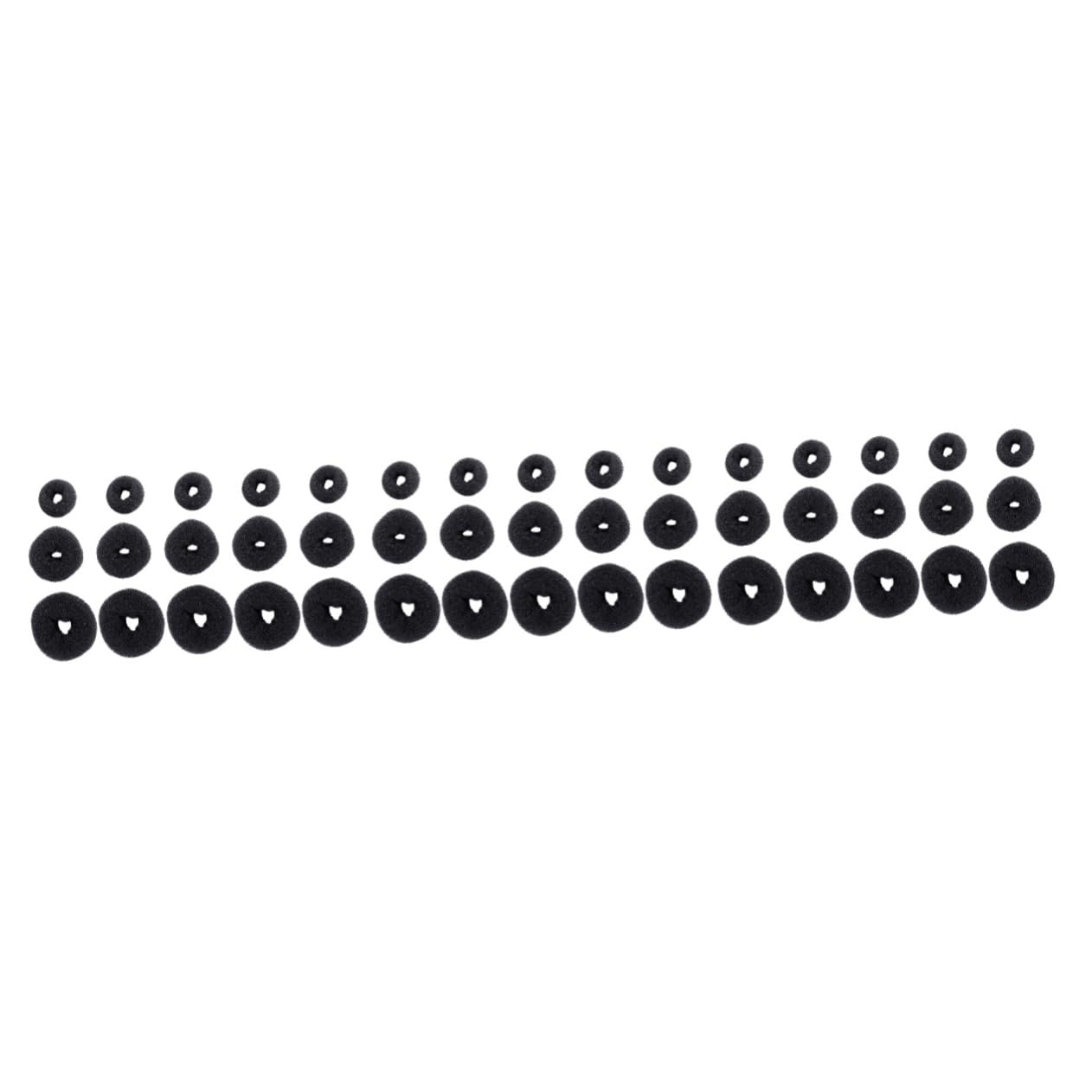 Beavorty Juego De 3 Donas Para Moños Herramienta Invisible Para Peinar El Cabello Falso Kit Para Hacer Moños 15 Unidades X 3