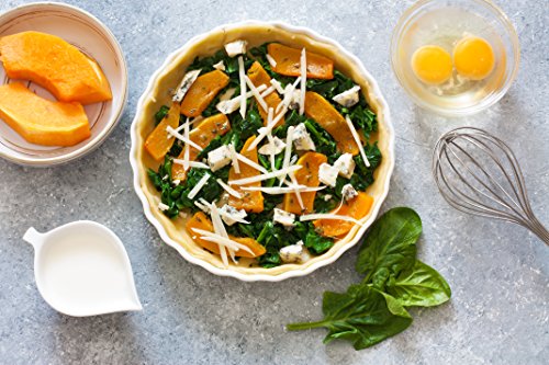 Hic Kitchen Round Quiche Dish, Fine White Porcelain, 8-Inch #TOP3