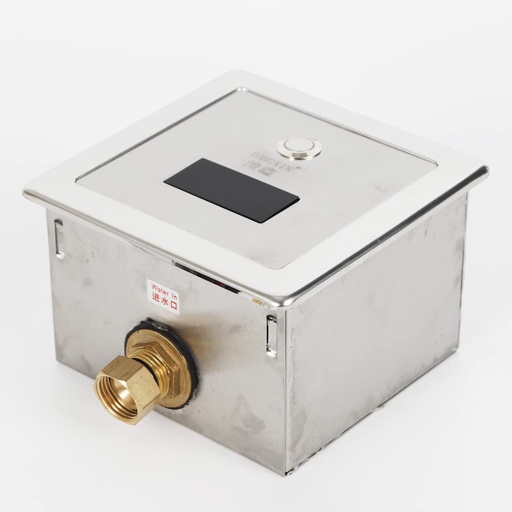 Sensor automático de urinario antisalpicaduras, ambientador de aire para inodoro automático inductivo automático para enjuagar el sensor de inodoro urinario grifos de baño