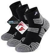 Athletic Running Sports Socks Coolmax Moisture Wicking Seamless Socks 3Pairs
