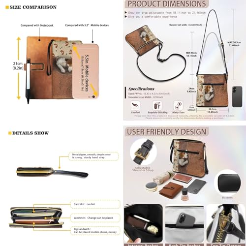 Women's PU Leather Crossbody Bag & Wallet Set - Multifunctional Multi-Pocket Lightweight Hobo Purse for Travel2