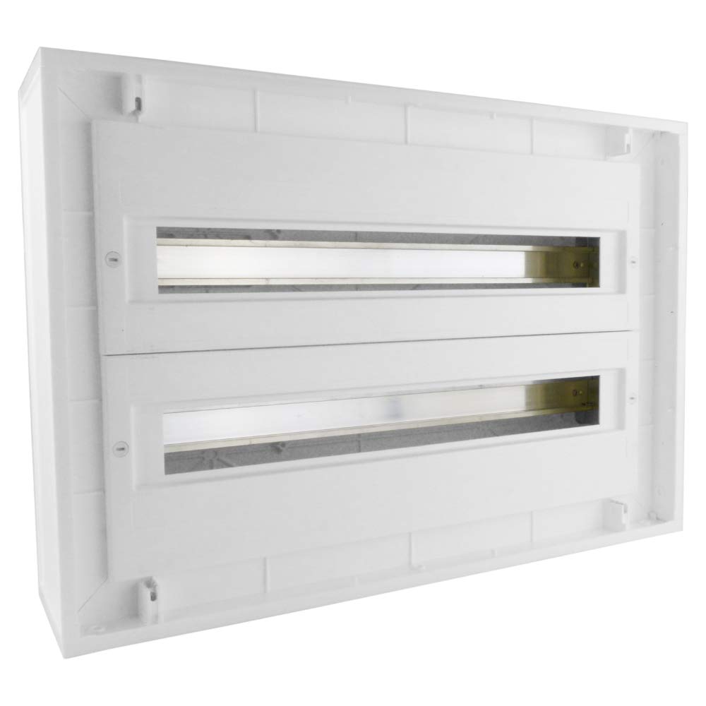 Verteilerkasten IP54 DARP-48 2x24 Unterputz Alutür Unterverteiler Sicherungskasten 9.224 E-P 6743