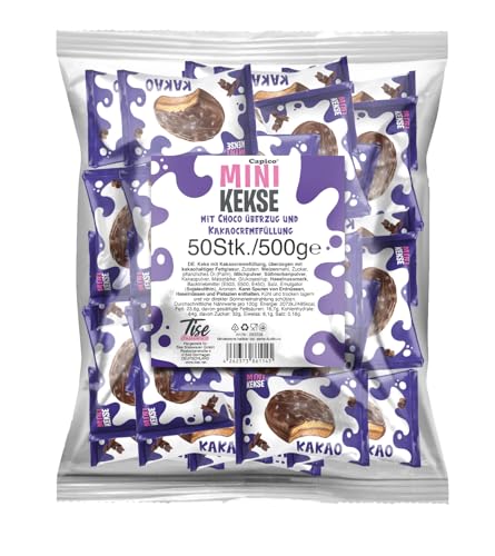 Capico Mini Kekse mit Chocoüberzug 50 Stück (500g)