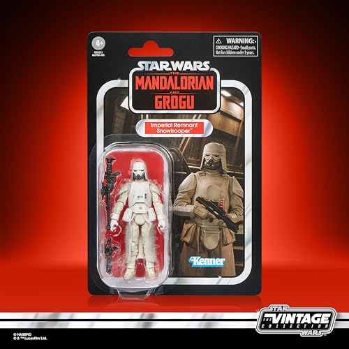 Image of STAR WARS The Vintage Collection Imperial Remnant Snowtrooper, The Mandalorian and Grogu Premium 3.75 Inch Action Figure