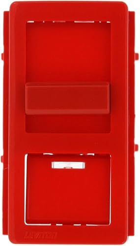 Leviton IllumaTech - Placa frontal con cambio de color con luz localizadora, IPKIT-R, color rojo