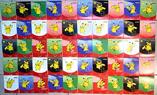 Image of McDonald's 25th Anniversary Pokemon Happy Meal Assorted 10 Pack Lot (2021) - 48 Collectible Cards (4 per pack, 1 Holo + 3 Non-Holo) + Special Pokemon Item