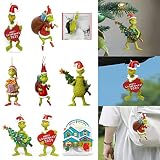 Christmas Tree Decoration Pendant,1PCS Cute Resin Halloween Christmas Decorations Ornaments, Home Ca