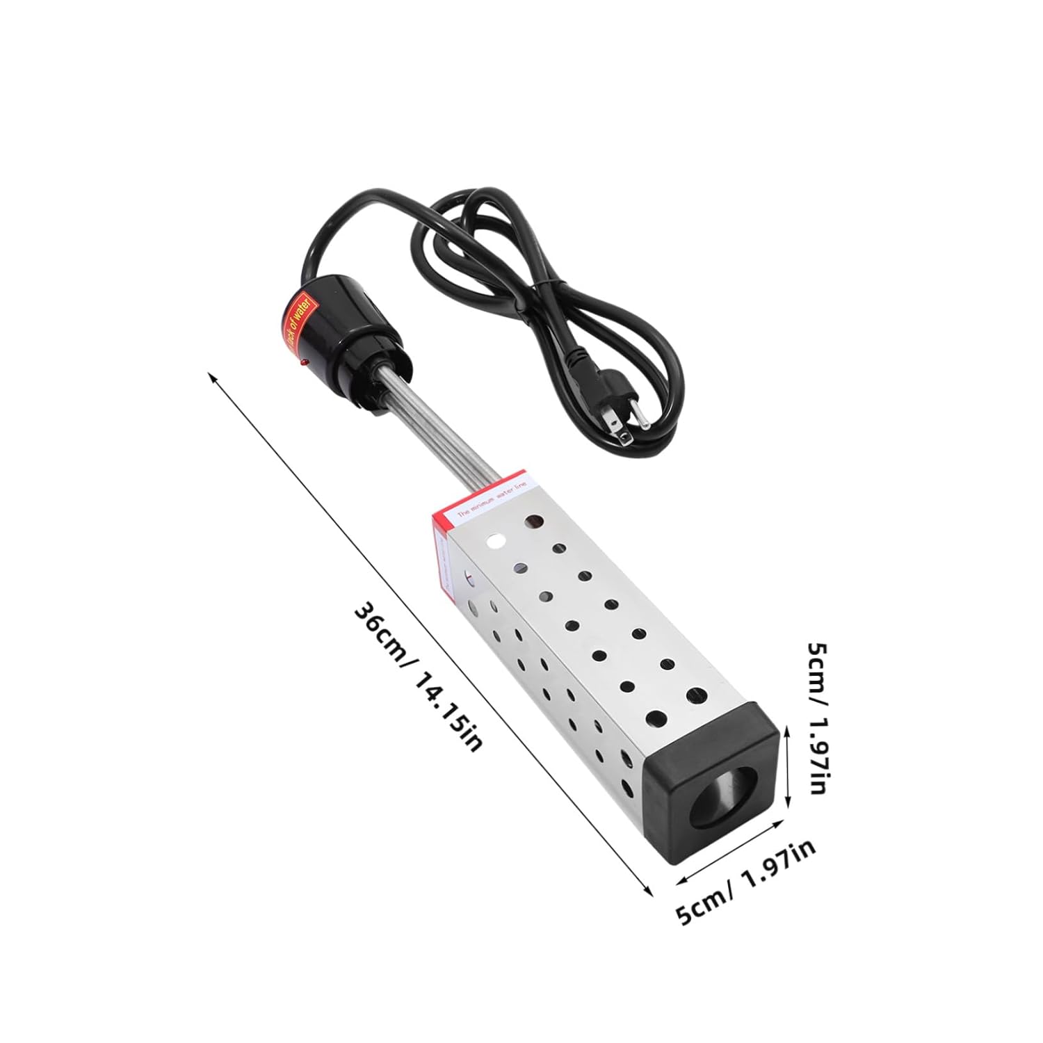 1500W Pool Heater 110-125V Heating Tube for Swimming Pools Reliable Warmer US Plug Practical Supplies for Year-Round Use