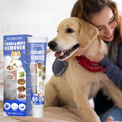 Milbenentferner, Milbenentfernungscreme, Haustier-Juckreiz-Behandlung, Milben-Behandlung für Hunde, Milbenentferner für Hunde, gegen Juckreiz und Milben, 3 Stück