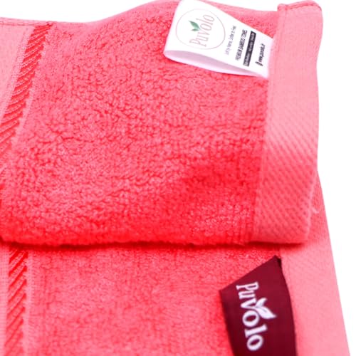 Image of Premium Bamboo Bath Towel, 550 GSM, Ultra-Soft, Quick-Drying, 3X More Absorbent (Pink)