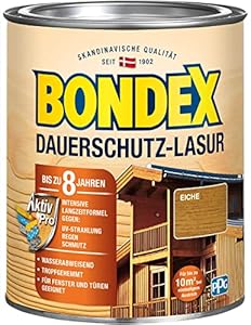 Bondex Dauerschutz Lasur Eiche Holzlasur 0,75 L