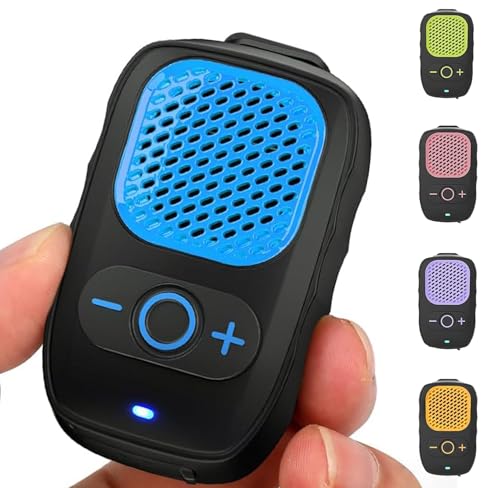 ShellHome Wearable Bluetooth Speaker - 30H Working Time Clip-On Wireless Jobsite Pro Water-Resistant Portable Speaker — Built-in Mic for Hands-Free Music and Calls, Blue (Non-Magnetic)