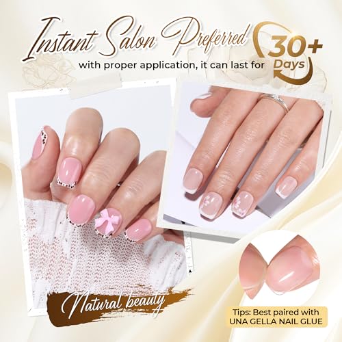Image of UNA GELLA Extra Short Nail Tips: 504pcs Square Fake Nails Pre-shape XS Short Square Press on Nails Gel Tips Full Cover Acrylic Nails False Nails for DIY Salon 12 Sizes