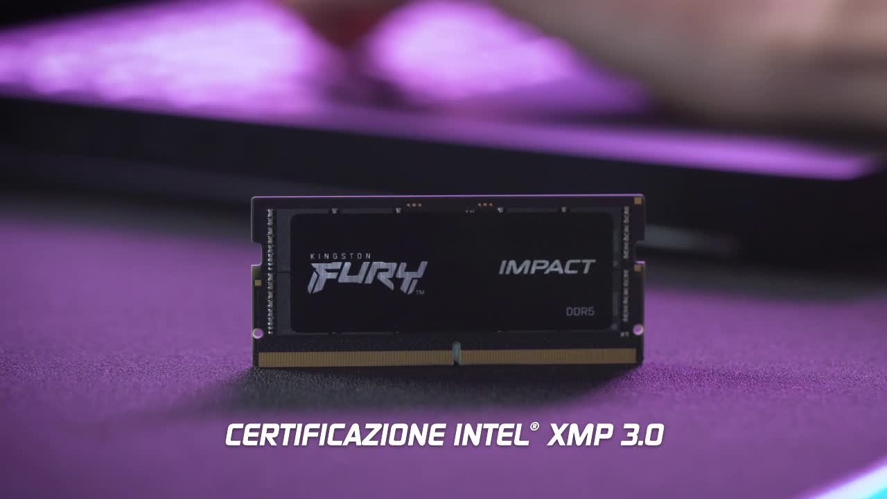Kingston - Kingston製　KF548S38IBK2-32　SODIMM DDR5 PC5-38400 16GB 2枚組 Kingston Technology Fury Impact 32GB 4800MT/s DDR5 CL38