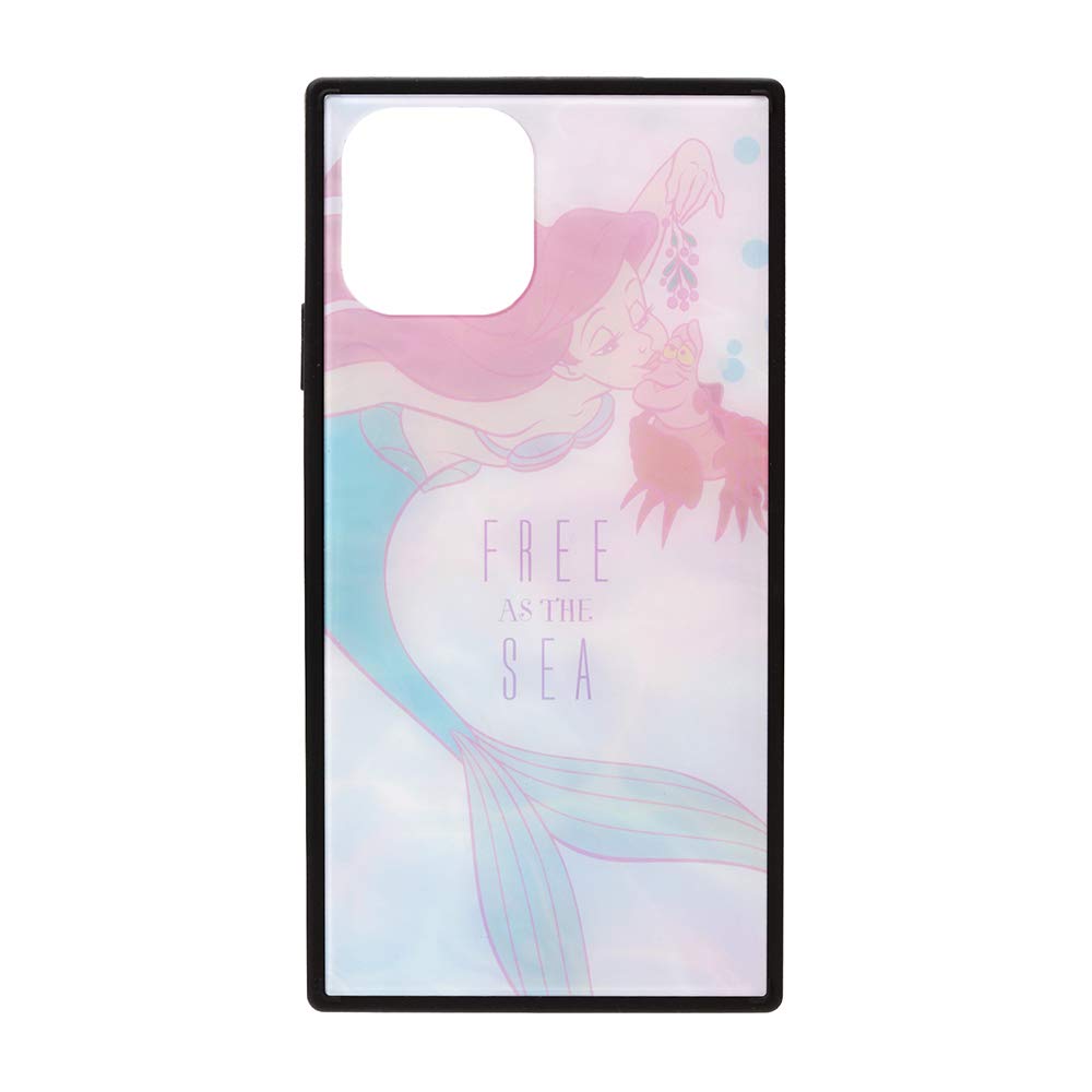 PG-DGT19A07ARL(アリエル&セバスチャン) iPhone 11 Pro用 ガラスハイブリ