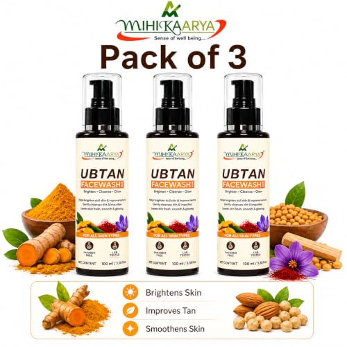 Image of Herbal Ubtan Face Wash for Deep Cleansing - Pack of 3