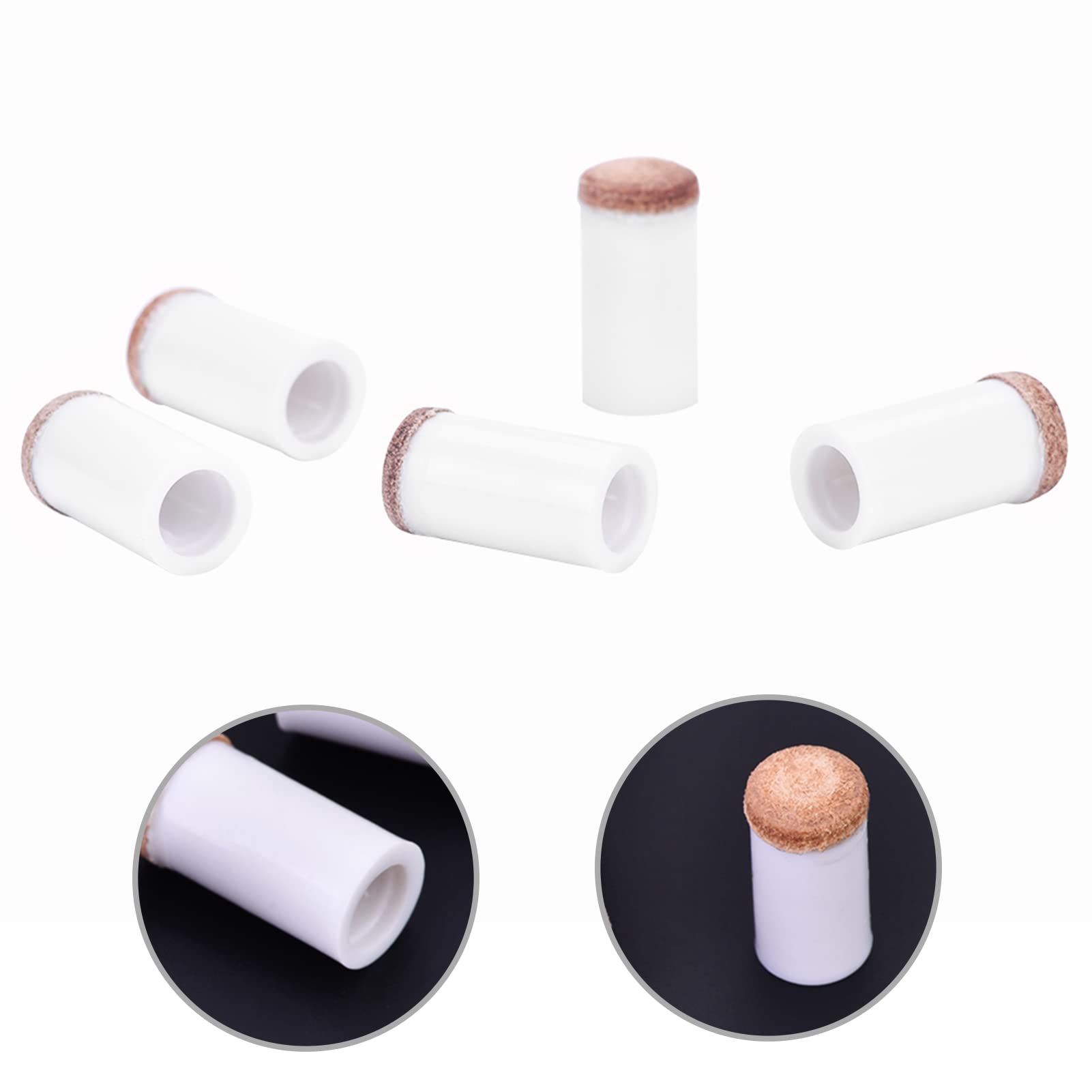 11mm Billiards Tip Replacement - WearResistant Snooker Pool Accessory for Enhanced Performance, 10 Pieces Set (13mm)