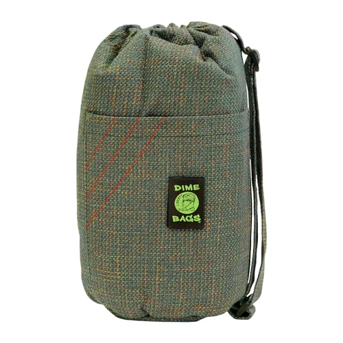 DIME BAGS - Drawstring Tube, Padded Bag, 5 Compartments, w/Shoulder Strap, Convenient, Durable (Aqua, 14