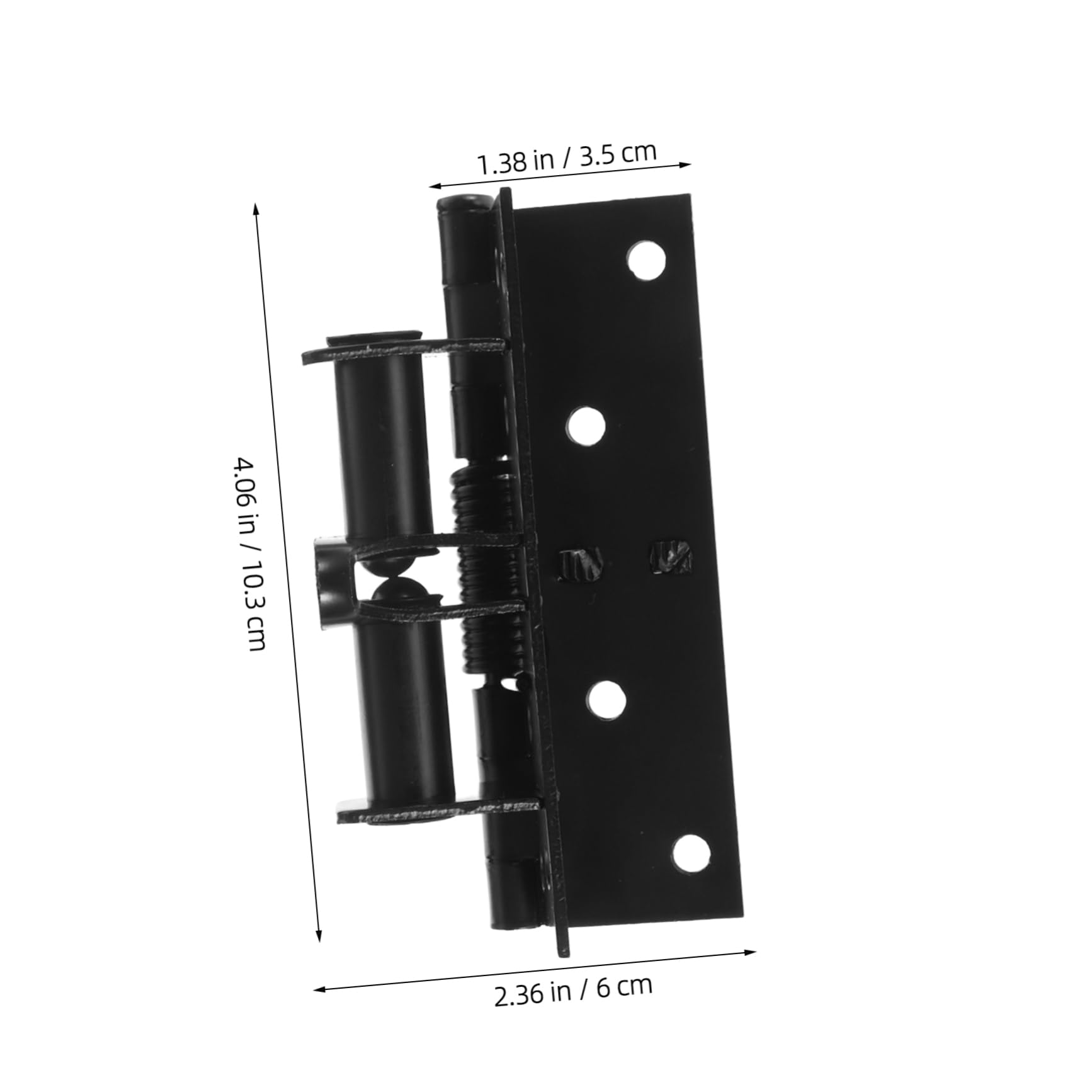 Unomor Spring Loaded Door Hinges Automatic Door Closer Invisible Hinge Heavy Duty Versatile for Wood Garage Gates
