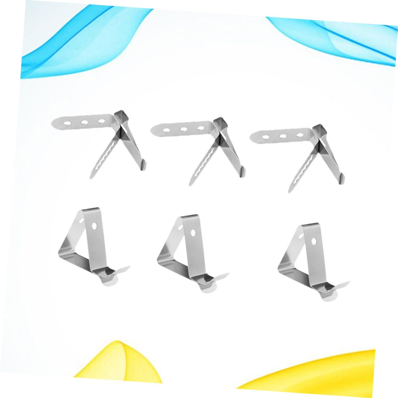 Cabilock Lot De 2 Clips Pour Thermomètre De Barbecue - 3 Trous Pour Fixer Des Clips - En Acier Inoxydable 304 - Pour Four, Barbecue, Fumeur, Rôti