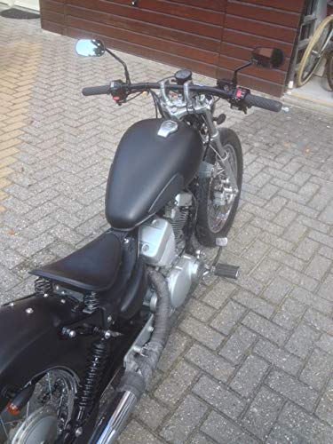 7/8 Pouce (22mm) Guidon Universel Flat track Noir