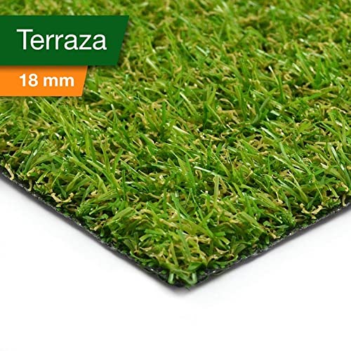 Gazon Synthétique Riviera 14 Mm - 100 X 200 Cm - Qualité Premium - Parfait Balcon, Terrasse, Jardin - Aspect Naturel Réaliste