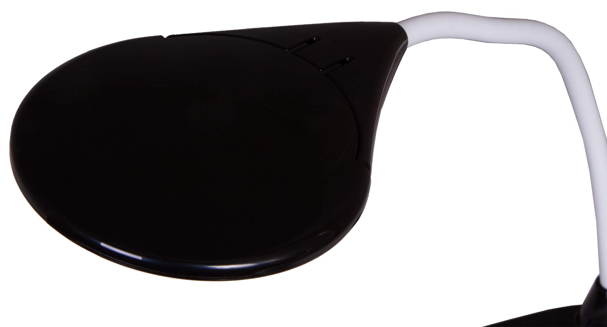 Lupa de Sobremesa Levenhuk Zeno Lamp ZL13 con Iluminación por LED, Ampliación de 2X, Cubierta Protectora y Brazo Flexible para Trabajar de Cerca, Color Negro