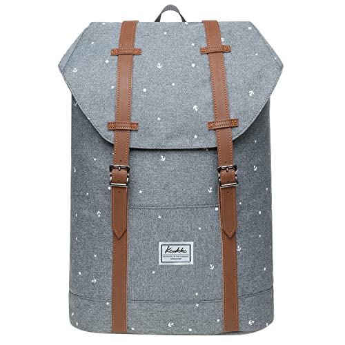 KAUKKO Mochila Casual Mochila de Estudiante Ligero 12" Laptop Bolsa al Aire Libre para Viajar/Deporte/Cámping (gris-10) Cover