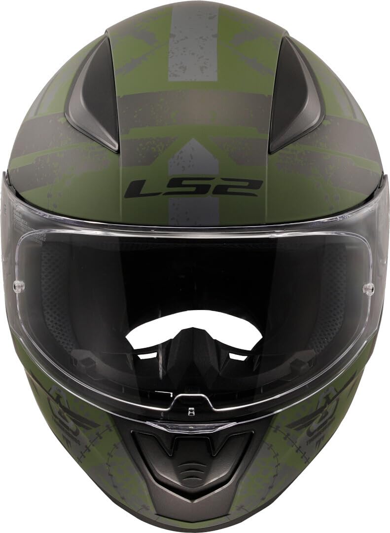 LS2, Casco Moto Integral RAPID II THUNDERBIRDS Military Green, M