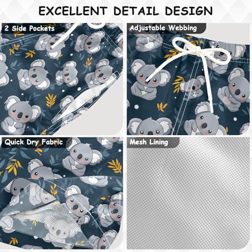 Boys Board Shorts Swim Trunks Toddler Bathing Suits Quick Dry Mesh Lining Swimsuit for Summer Vacation4