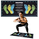 31.5'' X 13.8'' Anti-Slip Squat Mat with Foot Position Guides, Professional-Grade Exercise Mat Perfect for Squats, Leg Training and Lunges, Enhancing Muscle Activation, Versatility and Safety for Home