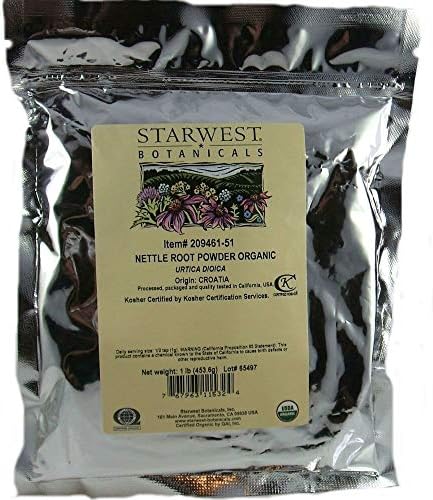 Starwest Botanicals Organic Nettle Root Powder, 1 Pound
