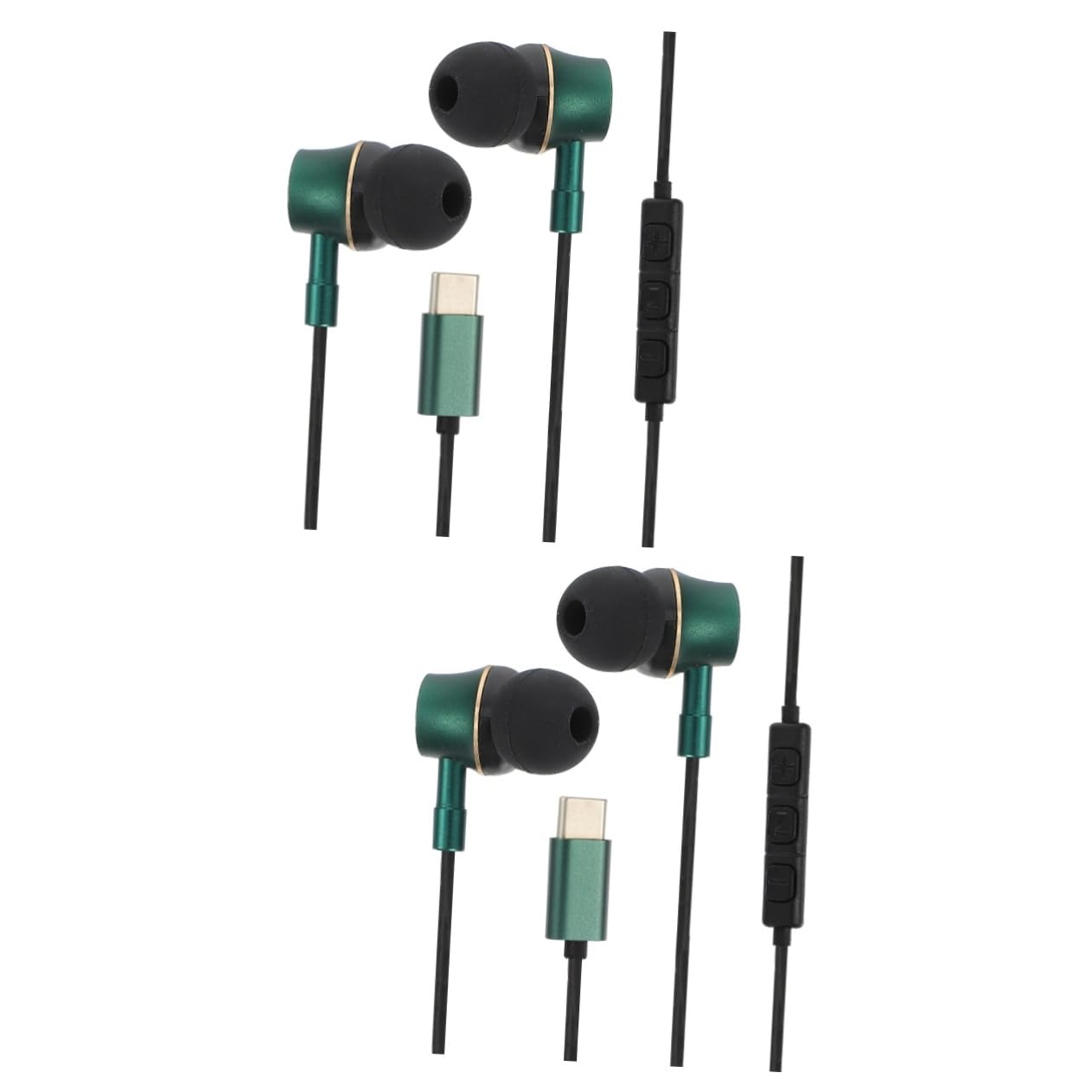 OSALADI 2pezzi Cuffie Usb c Antirumore Controllo Auricolari In-ear Microfono Per Smartphone e Tablet Comfort Prolungato e Immersivo