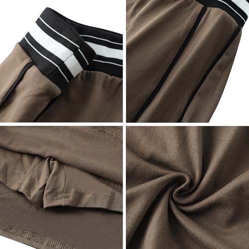 Image of Jigfar Women Cute Golf Tennis Club Skirt Dress Activewear Mini Summer Workout Running Athletic Skorts