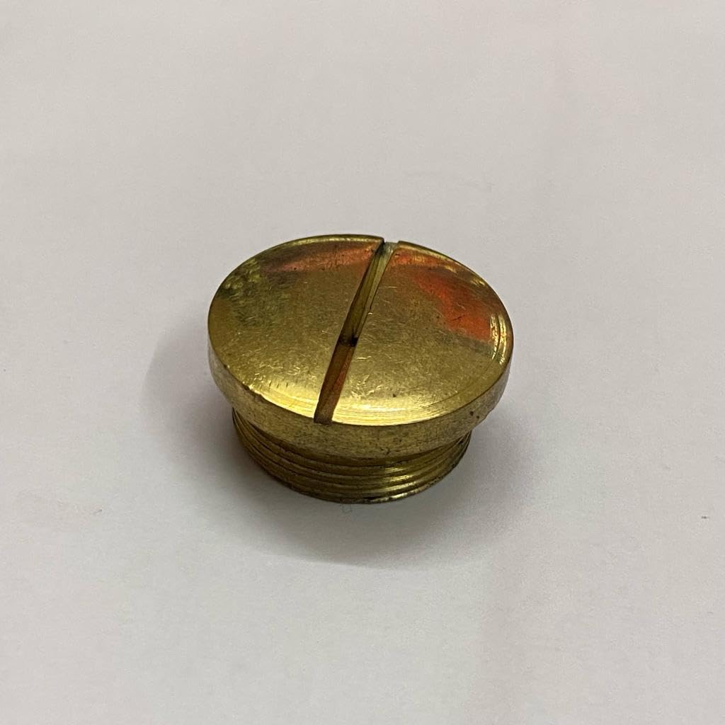 Clutch Cover Cap Nut Brass 1 Pc. Compatible To Royal Enfield Bullet Motorcycle #Ccnb-003 - HKT-UK