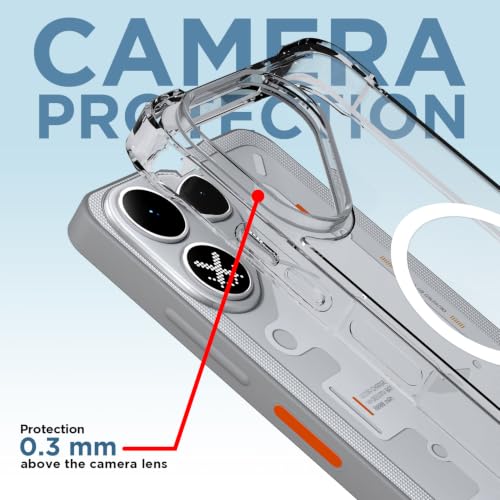 Image of Pikkme Back Cover for Tecno Pova 8 5G Mag-Safe Shockproof PC + TPU | Protective Case Magnetic Support | Bumper Case (Transparent Mag-Safe)